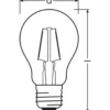 Osram Vintage 1906 LED E27 Päron Filament Guld 2.5W 220lm - 824 Extra Varm Vit | Ersättare 25W