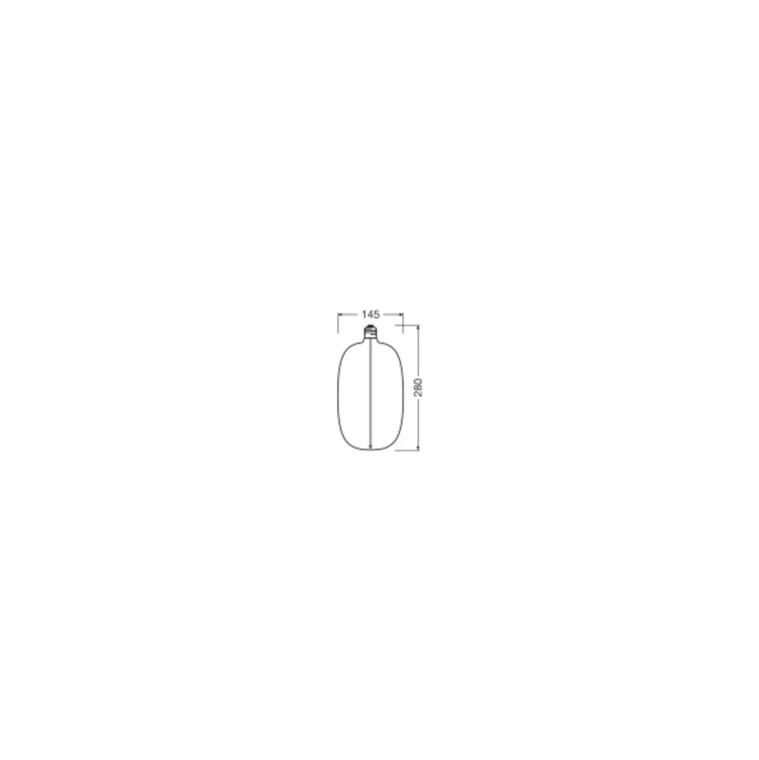 Osram Vintage 1906 LED E27 Special Filament Smoke 4.8W 100lm - 818 Extra Varm Vit | Dimbar - Ersättare 15W