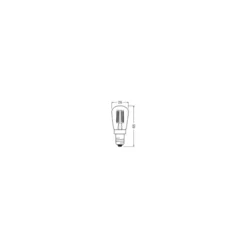 Osram Vintage 1906 LED Special Shapes E14 Tubular Ambar 2.8W 250lm - 822 Extra Varm Vit | Dimbar - Ersättare 25W