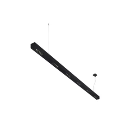 SLV Q-Line Pendellampa Aluminium Svart 93W 4600lm - 940 Kallvit | Bästa Färgåtergivning - UGR<11 - Dimbar