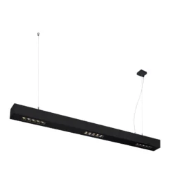 SLV Q-Line Pendellampa Aluminium Svart 46W 2300lm - 940 Kallvit | Bästa Färgåtergivning - UGR<11 - Dimbar