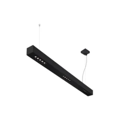 SLV Q-Line Pendellampa Aluminium Svart 46W 2300lm - 940 Kallvit | Bästa Färgåtergivning - UGR<11 - Dimbar