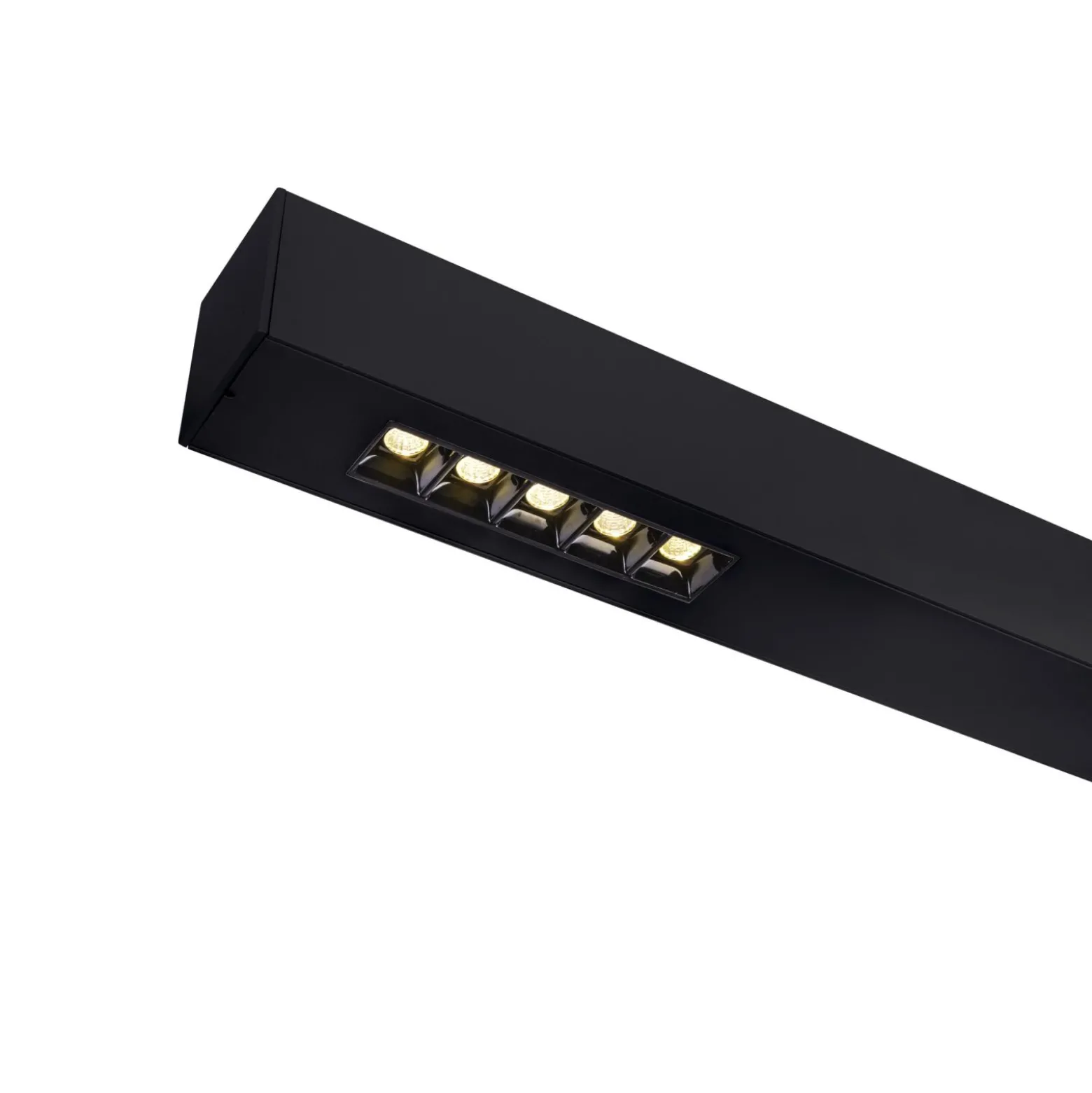 SLV Q-Line Wall/Taklampa Aluminium Svart 93W 4600lm - 940 Kallvit | Bästa Färgåtergivning - UGR<11 - Dimbar