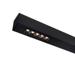 SLV Q-Line Wall/Taklampa Aluminium Svart 46W 2100lm - 930 Varm Vit | Bästa Färgåtergivning - UGR<11 - Dimbar