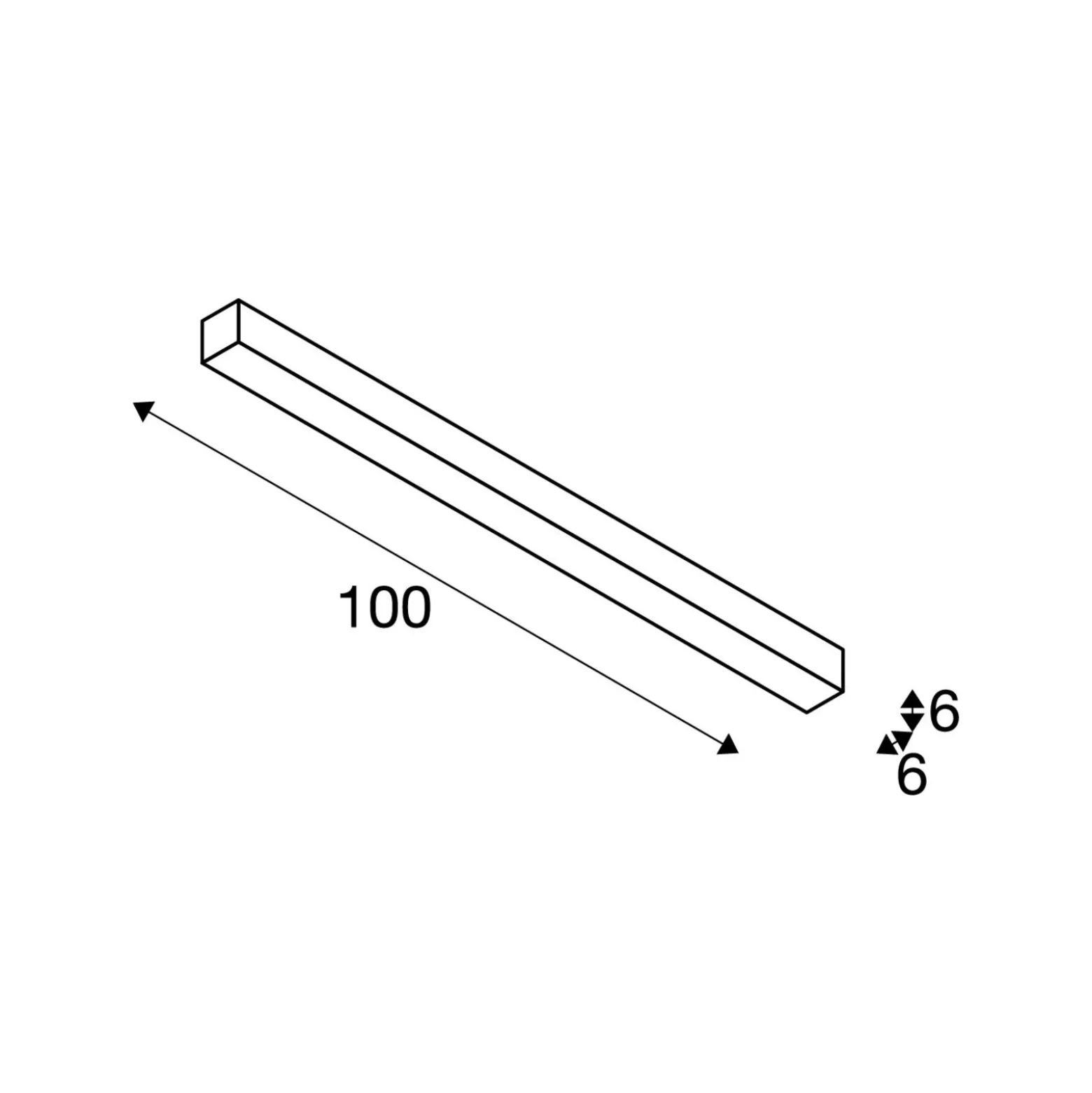 SLV Q-Line Wall/Taklampa Aluminium Vit 46W 2100lm - 930 Varm Vit | Bästa Färgåtergivning - UGR<11 - Dimbar