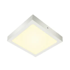 SLV Senser Wall/Taklampa Aluminium Vit 15W 1140lm - 930 Varm Vit | Bästa Färgåtergivning - Dimbar
