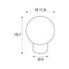 SLV Tiny Sun Bordslampa Stål Koppar | Passande För 1x G9 Max. 4W - Dimbar