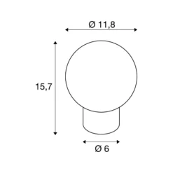 SLV Tiny Sun Bordslampa Stål Koppar | Passande För 1x G9 Max. 4W - Dimbar