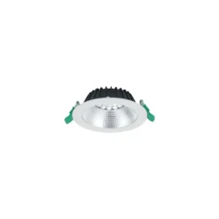 Sylvania LED Downlight Insaver Slim Aluminium Vit 1150lm 70D - 830 Varm Vit | Utskärning 150mm - IP44 - UGR <19