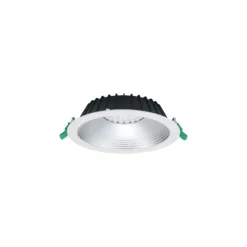 Sylvania LED Downlight Insaver Slim Aluminium Vit 2500lm 70D - 840 Kallvit | Utskärning 225mm - IP44