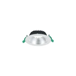 Sylvania LED Downlight Insaver Slim Aluminium Vit 1200lm 70D - 840 Kallvit | Utskärning 150mm - IP44 - UGR <19
