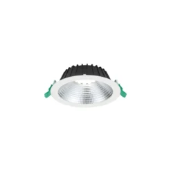 Sylvania LED Downlight Insaver Slim 175 Aluminium Vit 13W 1700lm 70D - 840 Kallvit | Utskärning 175mm - IP44 - Dimbar