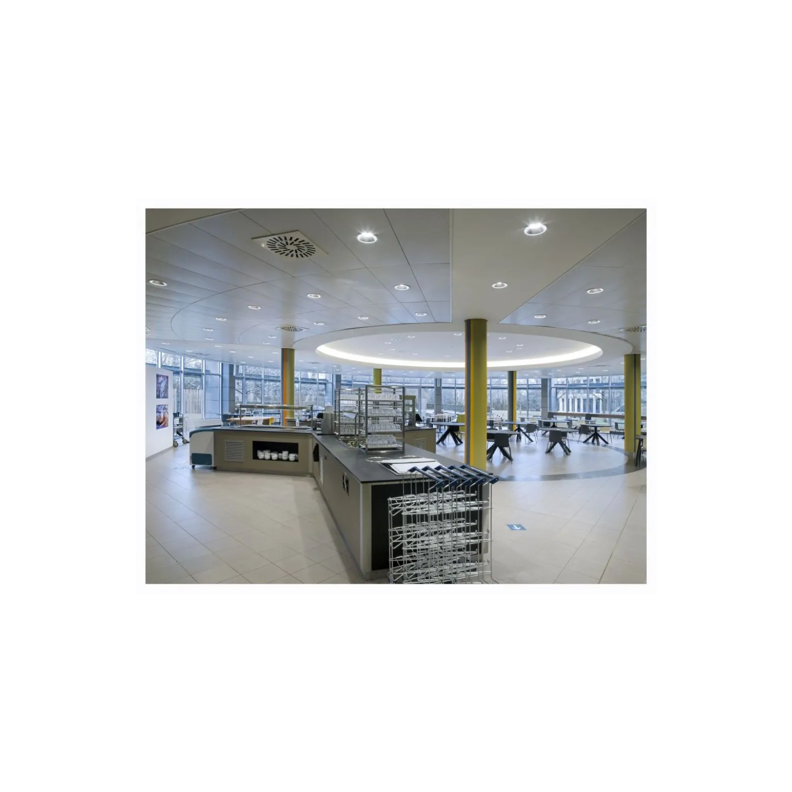 Sylvania LED Downlight Insaver Slim Aluminium Vit 13W 1650lm 70D - 830 Varm Vit | Utskärning 175mm - IP44 - UGR <19