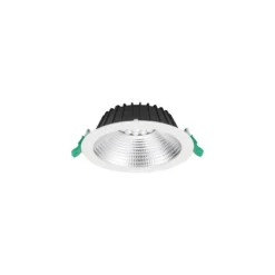 Sylvania LED Downlight Insaver Slim Aluminium Vit 13W 1700lm 70D - 840 Kallvit | Utskärning 175mm - IP44 - UGR <19