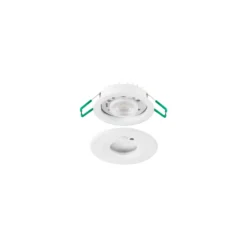 Sylvania LED Spot Start HO PIR Aluminium Vit 10W 1050lm 50D - 827-830-840 CCT | Utskärning 68mm - IP65 - Sensor