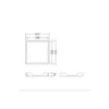 THORNeco ANNA VARIO 62x62cm Infälld Mount Box