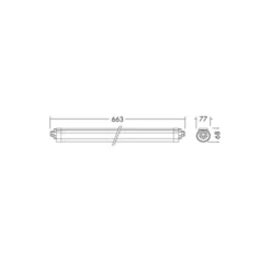 THORNeco LED Allmänbruksarmatur Vattentät Lucy 16.5W 2000lm - 840 Kallvit | 60cm - Kabelgenomföring