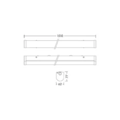 THORNeco LED Allmänbruksarmatur Poppy 60W 6500lm - 840 Kallvit | 150cm - Rörelse- Och Ljussensor