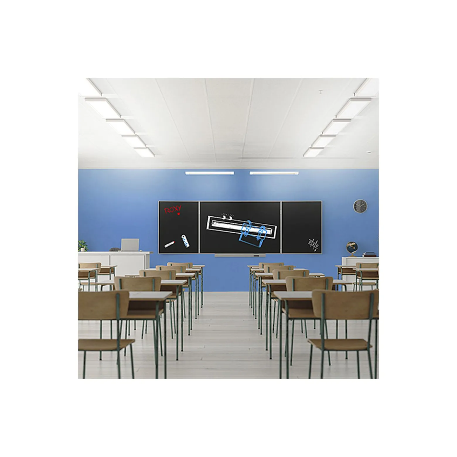 THORNeco LED Panel ROXY Aluminium Vit 26/28//30/32W 3400/3600/3800/4000lm - 840 Kallvit | 120x30cm - UGR < 19