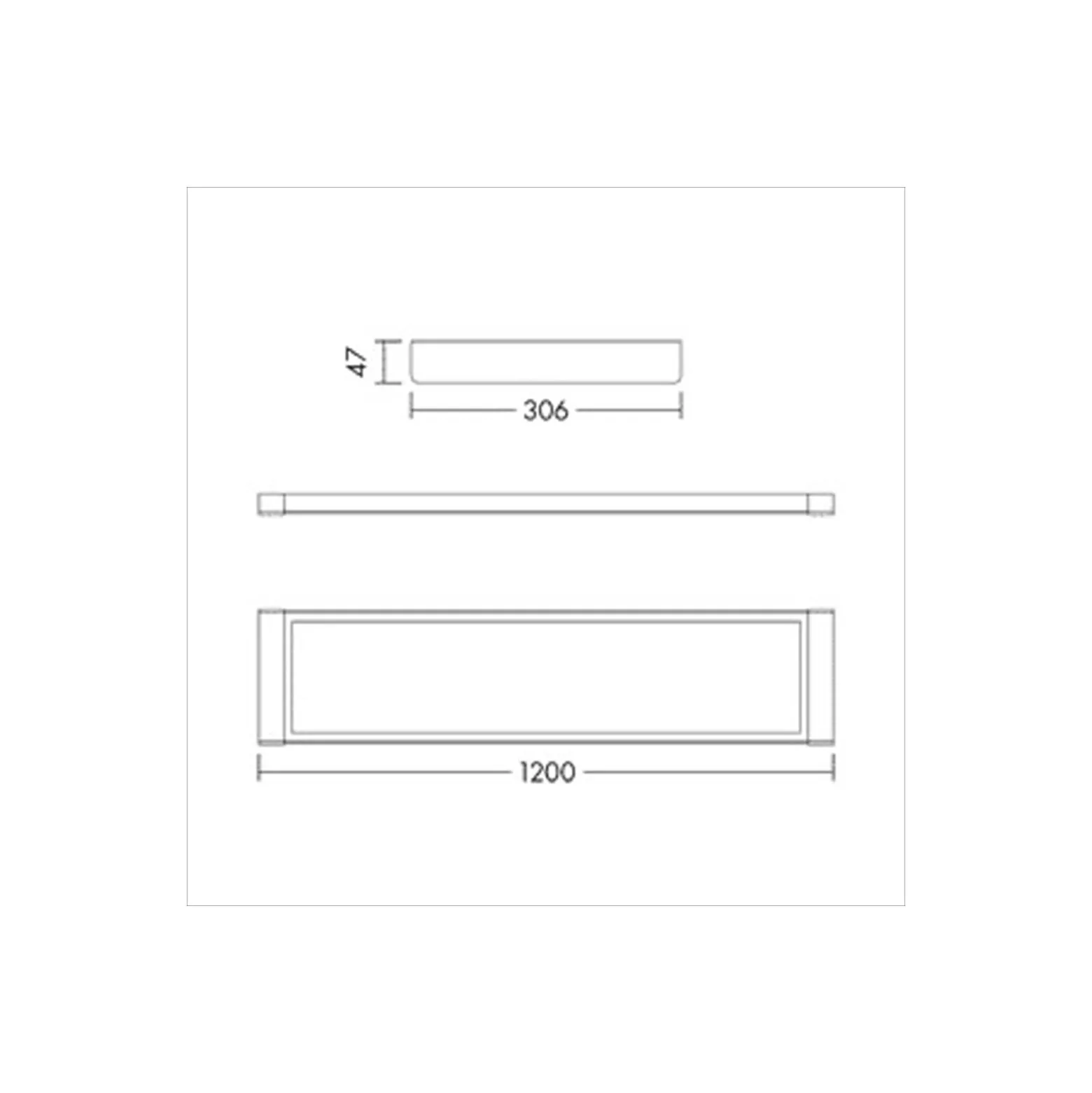 THORNeco LED Panel ROXY Aluminium Vit 26/28//30/32W 3400/3600/3800/4000lm - 840 Kallvit | 120x30cm - UGR < 19