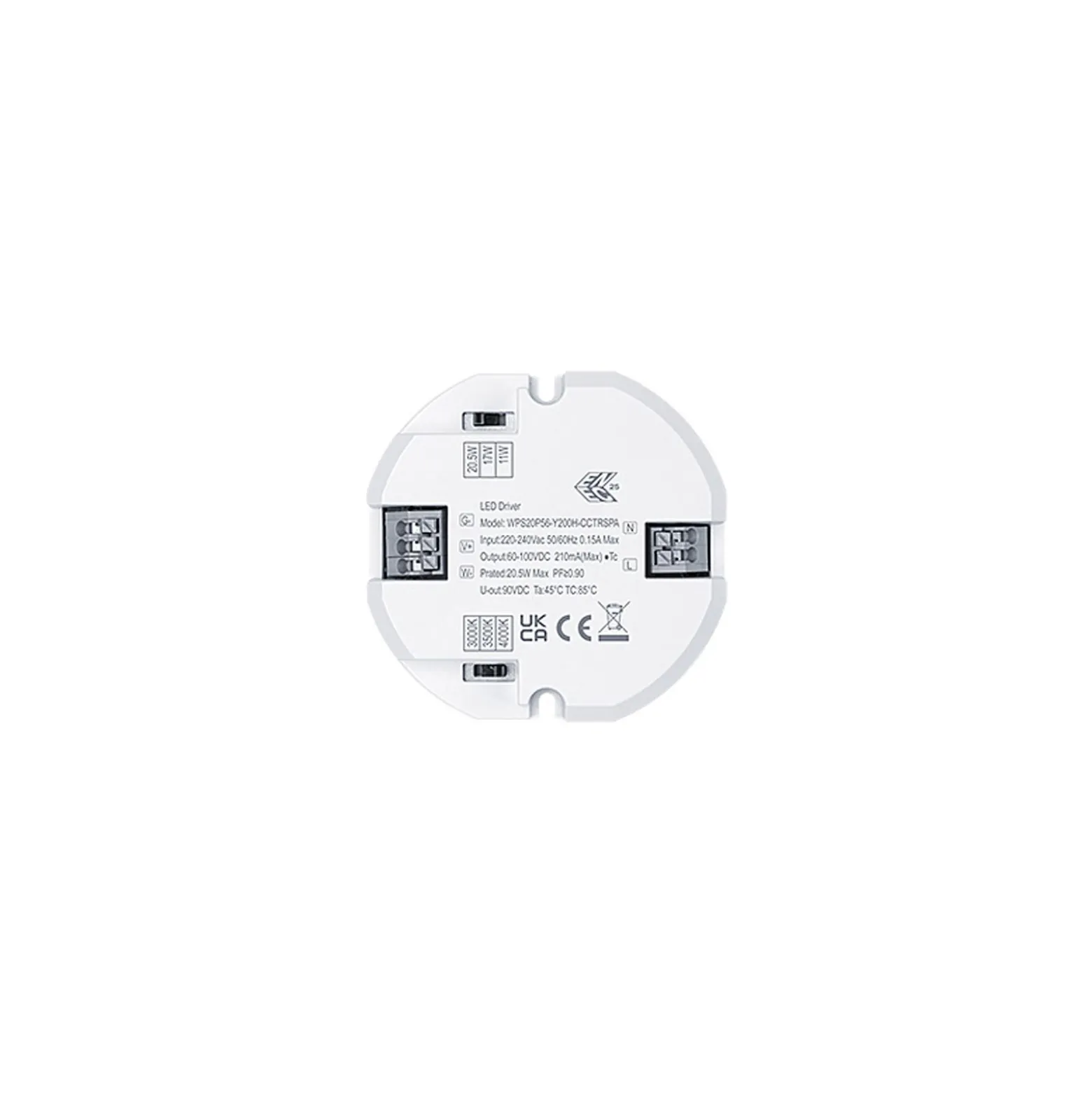 THORNeco LED Plafond LARA VARIOFLEX Vit 20.5W 2200lm - 830-840 CCT | 300mm - IP65 - Rörelsesensor, Ljussensor