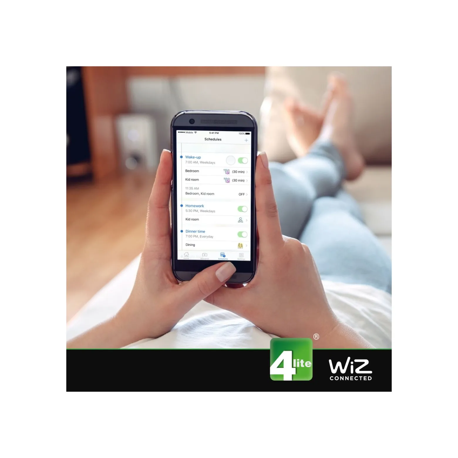 WiZ Smart LED E27 Edison Filament Smoke 6.5W 400lm - 820-850 Justerbar Vit | Dimbar - Ersättare 35W